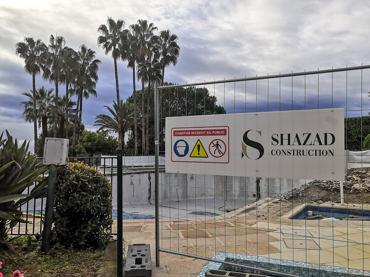 démolition piscine cannes