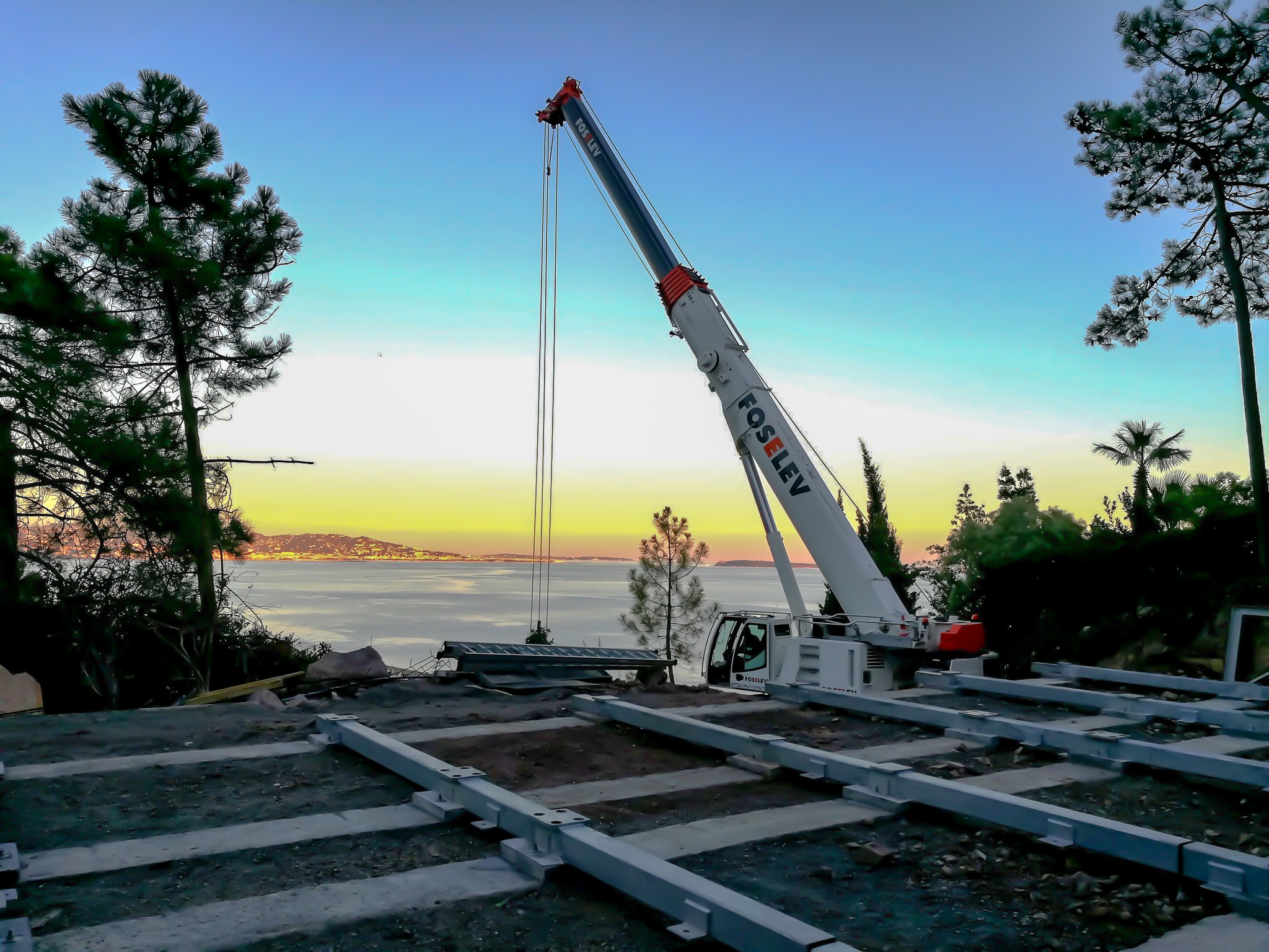 Shazad Construction construction site in Theoule-sur Mer, French Riviera